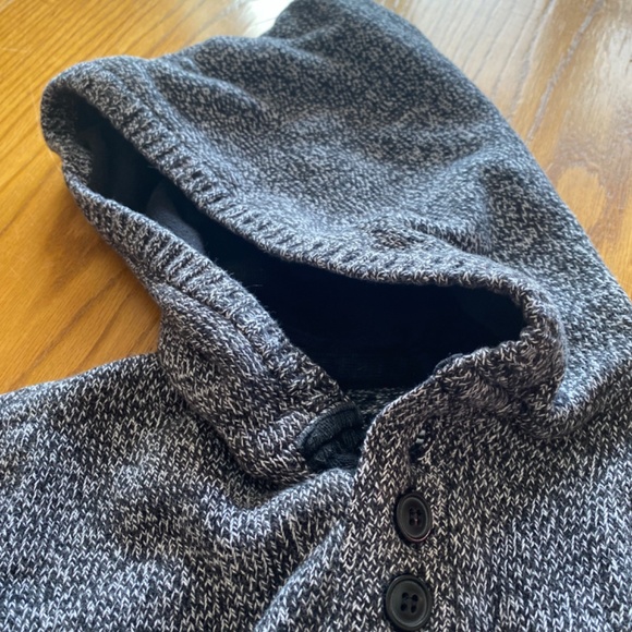 West49 - Heather Knitted, button-up, hoodie Yth 12-14 - Picture 4 of 8